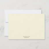 Waterverf Bloemen Bruiloft RSVP Kaart (Achterkant)