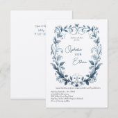  Waterverf Bloemen bruiloft uitnodiging (Voorkant / Achterkant)