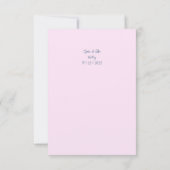  Waterverf Bloemen bruiloft uitnodiging (Achterkant)