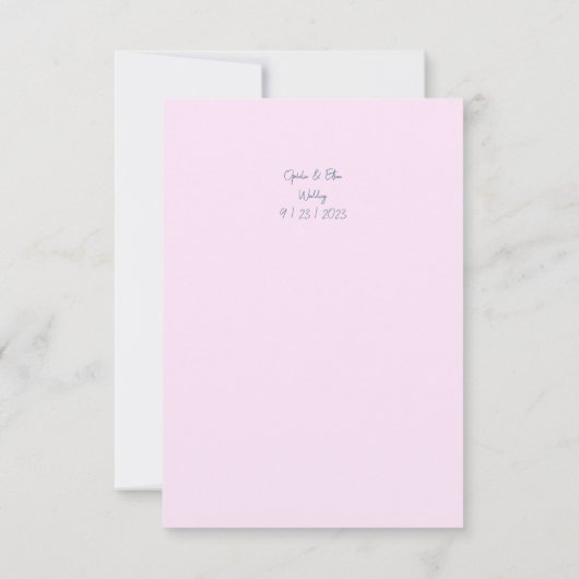 Waterverf Bloemen bruiloft uitnodiging (Achterkant)