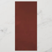 Waterverf Bloemen Bruiloftsmenu Menu (Achterkant)