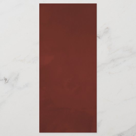 Waterverf Bloemen Bruiloftsmenu Menu (Achterkant)