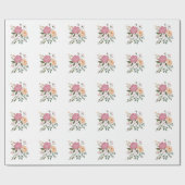 Waterverf bloemen cadeaupapier (Vlak)