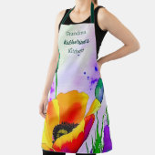 Waterverf Bloemen Californië Poppies Custom Schort (Insitu)