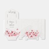 Waterverf Bloemen Cherry Blossom Bruiloft Bedankdoosjes (Uitgevouwen)