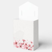 Waterverf Bloemen Cherry Blossom Bruiloft Bedankdoosjes (Geopend)