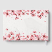 Waterverf Bloemen Cherry Blossom Bruiloft Gastenboek (Achterkant)