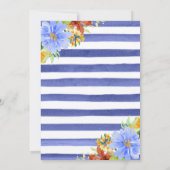 Waterverf Bloemen Circus Dieren Baby shower Kaart (Achterkant)