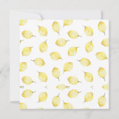 Waterverf Bloemen citroenfruit naadloze rand (Achterkant)