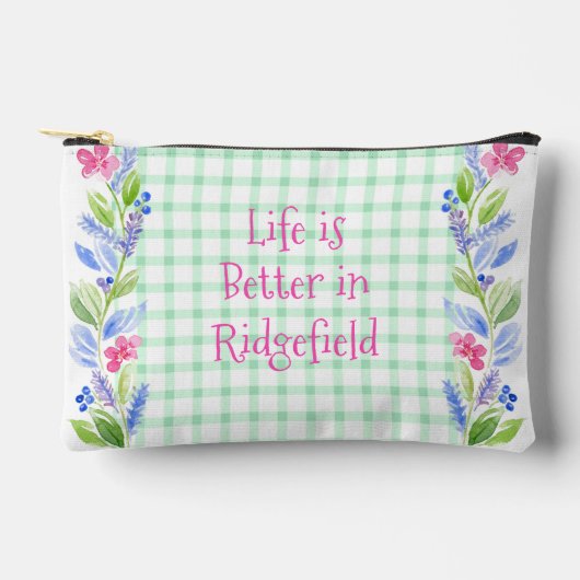 Waterverf Bloemen Controleer LEVEN is beter Uw sta Etui (Voorkant)