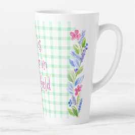 Waterverf Bloemen Controleer LEVEN is beter Uw sta Latte Mok