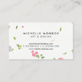  Waterverf Bloemen Craft Designer I Visitekaartje (Achterkant)