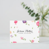  Waterverf Bloemen Craft Designer II Briefkaart (Staand voorkant)