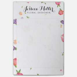  Waterverf Bloemen Craft Designer II Post-it® Notes