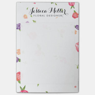 Waterverf Bloemen Craft Designer II Post-it® Notes