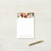 Waterverf Bloemen Creatieve Sjabloon Trendy Flower Post-it® Notes (Op bureau)