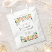 Waterverf Bloemen Dank u Afstuderen Favor Bag Bedankzakje (Geknipt)