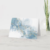 Waterverf Bloemen "Dank u" Kaart (Achterkant)