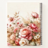  Waterverf Bloemen Dankbaarheid Tijdschrift Notitieboek (Achterkant)