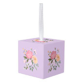 Waterverf bloemen decoratie (Achter hoekig)