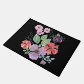Waterverf bloemen . deurmat (Schuin)