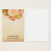 Waterverf bloemen die beeldschermkaarten verdiene Visitekaartje (Voorkant /achterkant)