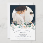 Waterverf Bloemen diep in de droom foto bruids Kaart (Voorkant)