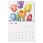 Waterverf bloemen door Francoise 12 maand Kalender (Jan 2026)