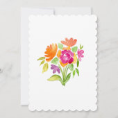 Waterverf bloemen Easter Dinner Party Uitnodiging (Achterkant)