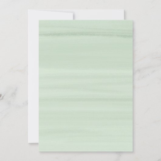 Waterverf bloemen Eerste Heilige Communie Glitter Kaart (Achterkant)