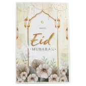 Waterverf bloemen Eid Mubarak Medium Cadeauzakje (Voorkant)