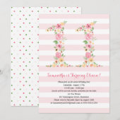 Waterverf Bloemen ELF 11e verjaardag Kaart (Voorkant / Achterkant)