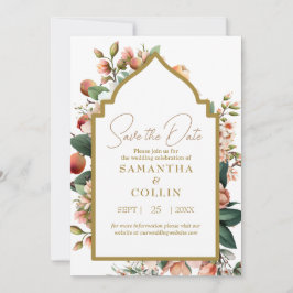 Waterverf bloemen elk fruit sparen de Datum Kaart