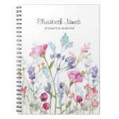  Waterverf Bloemen en Bessen Notitieboek (Voorkant)