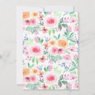 Waterverf bloemen en bladeren