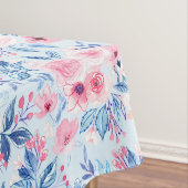 Waterverf bloemen en bladeren 2 tafelkleed (Voorbeeld)