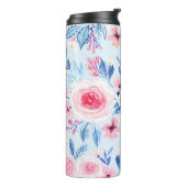 Waterverf bloemen en bladeren 2 thermosbeker (Gedraaid links)