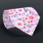 Waterverf bloemen en bladeren 3 stropdas<br><div class="desc">Handbeschilderde waterverf bloemen en bladeren</div>