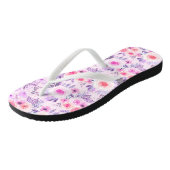 Waterverf bloemen en bladeren 3 teenslippers (Schuin)