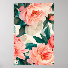 Waterverf bloemen en bladeren