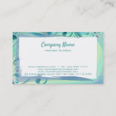 Waterverf bloemen en bladeren visitekaartje (Achterkant)