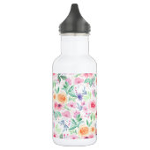 Waterverf bloemen en bladeren waterfles (Links)