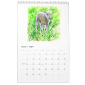 Waterverf bloemen en dieren Kalender (Mar 2027)