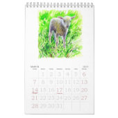 Waterverf bloemen en dieren Kalender (Mar 2027)