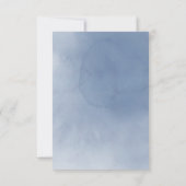 waterverf bloemen en faux gouddetails | bruiloft kaart (Achterkant)