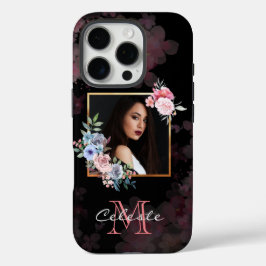 Waterverf bloemen en Floral Lijst - Pas het aan iPhone 16 Pro Hoesje