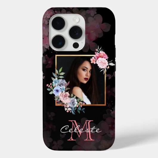 Waterverf bloemen en Floral Lijst - Pas het aan Case-Mate iPhone Case (Achterkant)
