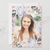  Waterverf Bloemen en Foto | Bevestiging Kaart (Achterkant)