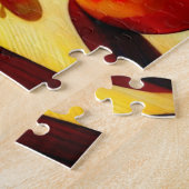 Waterverf bloemen en fruit puzzel (Zijkant)