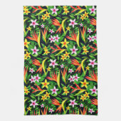 Waterverf Bloemen en Fruitbloempatroon-23768 Theedoek (Verticaal)